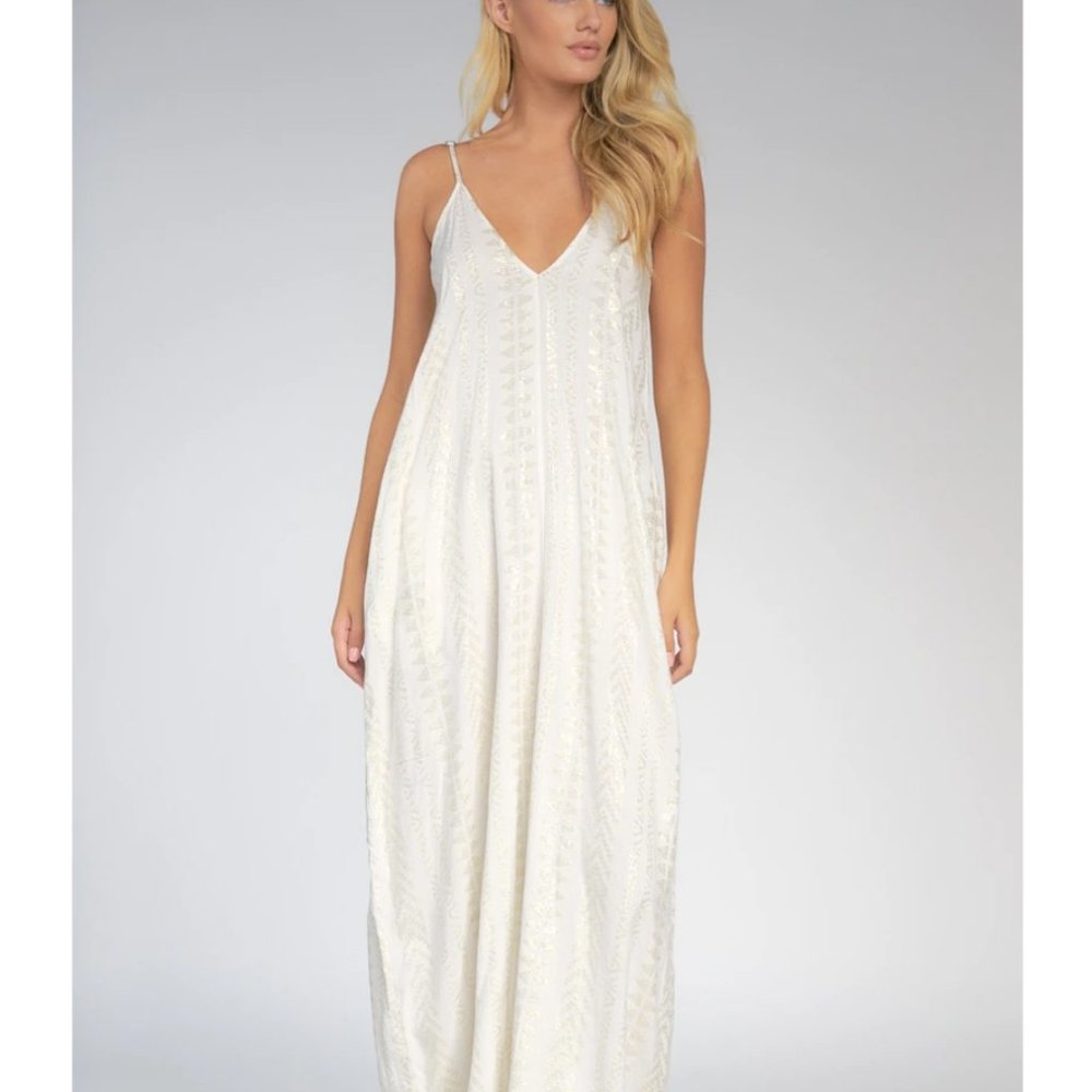 Elan White Maxi Dress